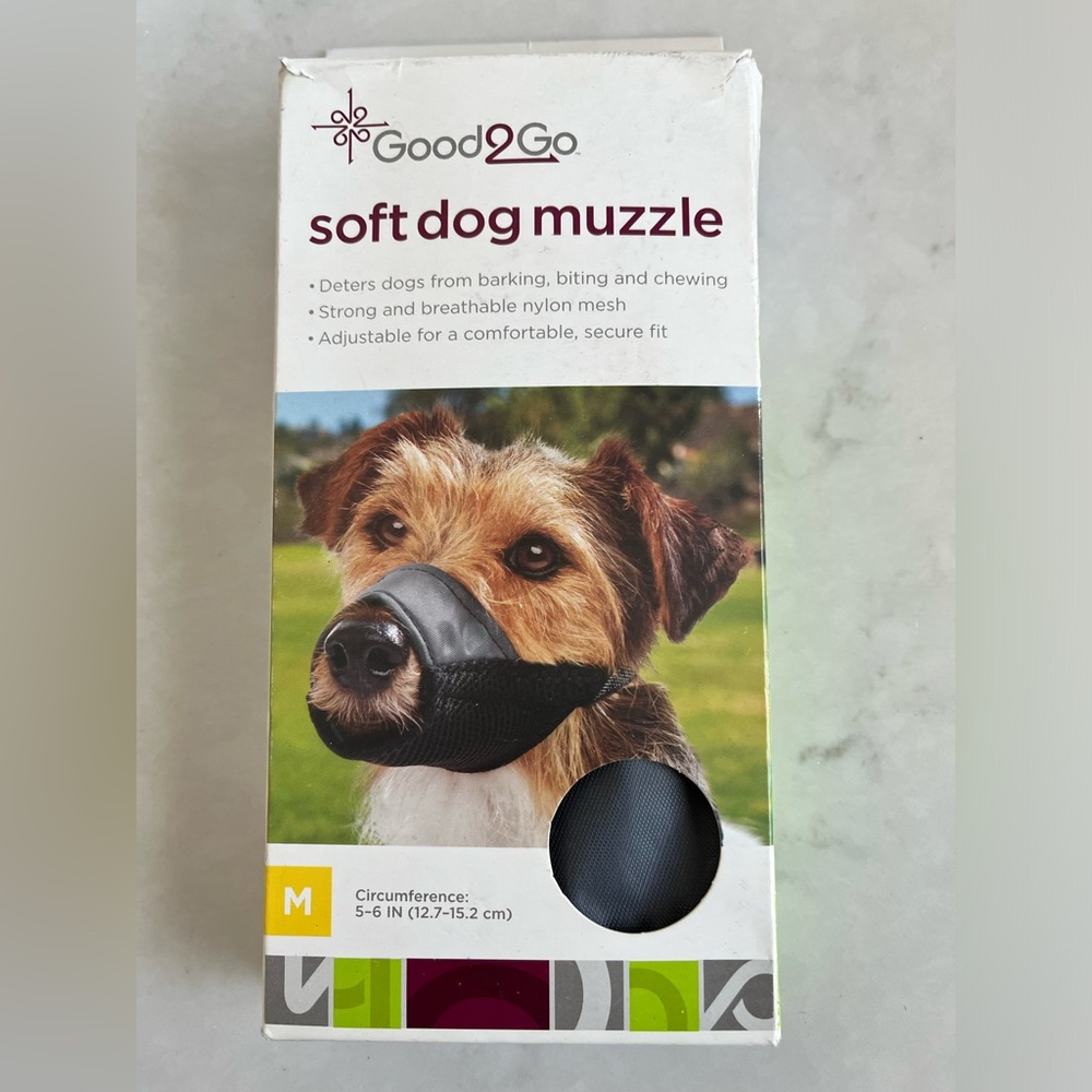 New Good2go Soft Dog Muzzle